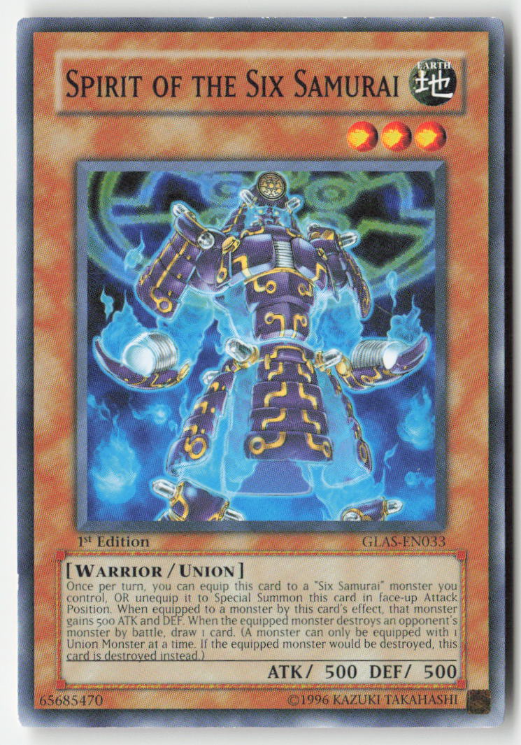 Spirit of the Six Samurai GLAS-EN033 1st Edition Common Moderately Played, Front