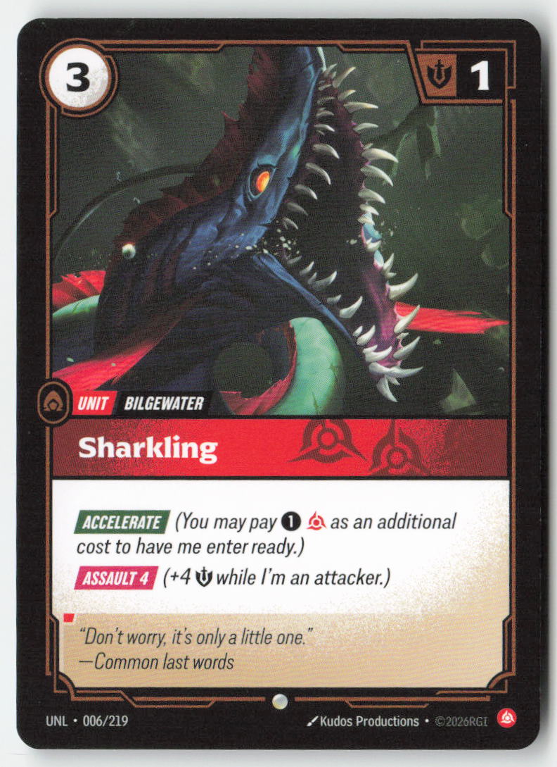Sharkling #006/219 - Unleashed - Riftbound - Common - Lightly Played