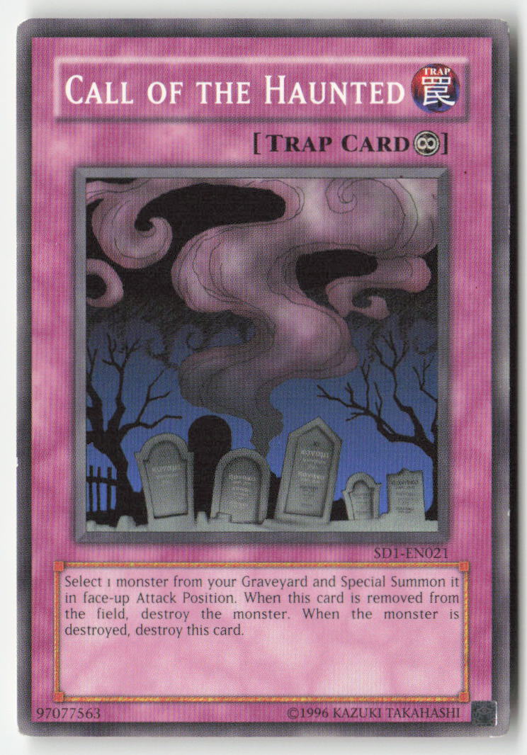Call of the Haunted SD1-EN021 Unlimited Common Moderately Played