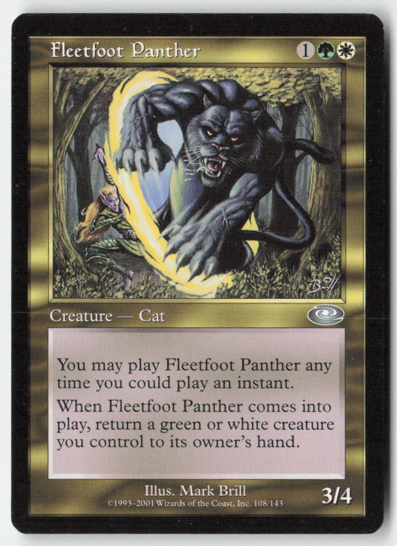 Fleetfoot Panther PLS 108 Uncommon Moderately Played