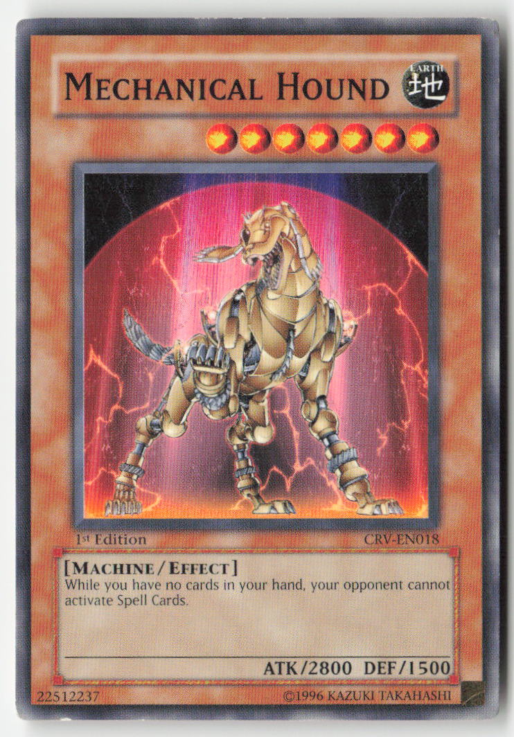 Mechanical Hound CRV-EN018 1st Edition Common Moderately Played, Front