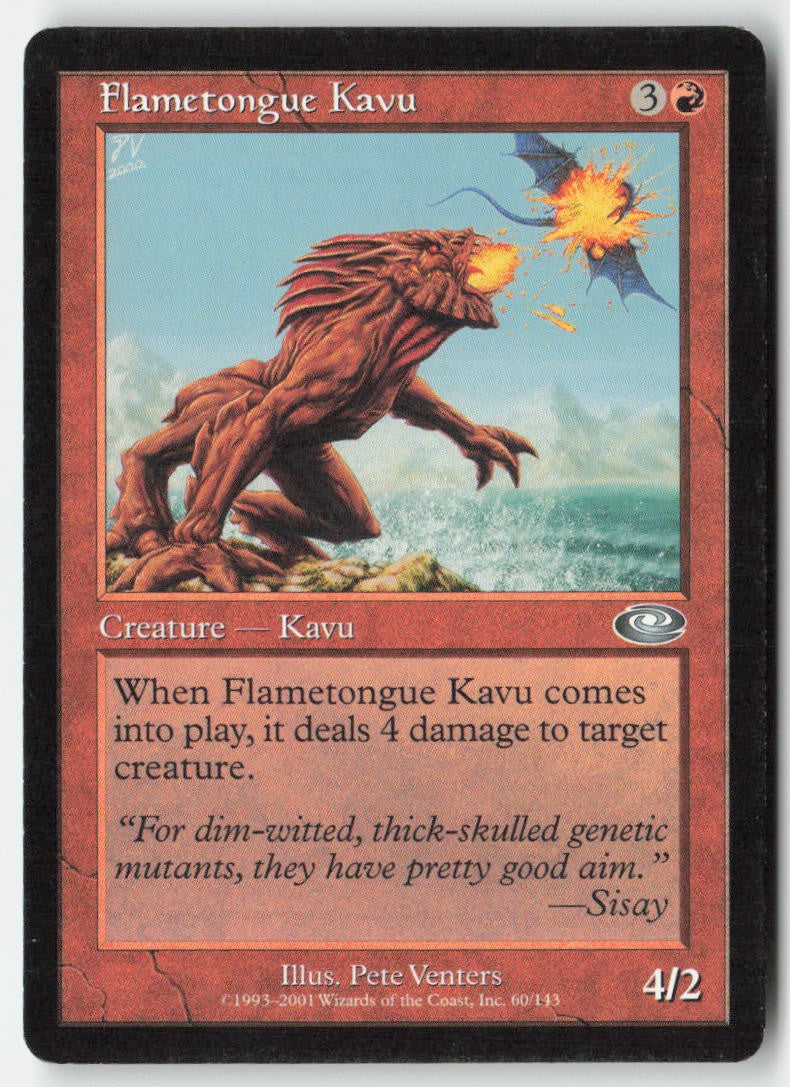 Flametongue Kavu PLS 60 Uncommon Moderately Played