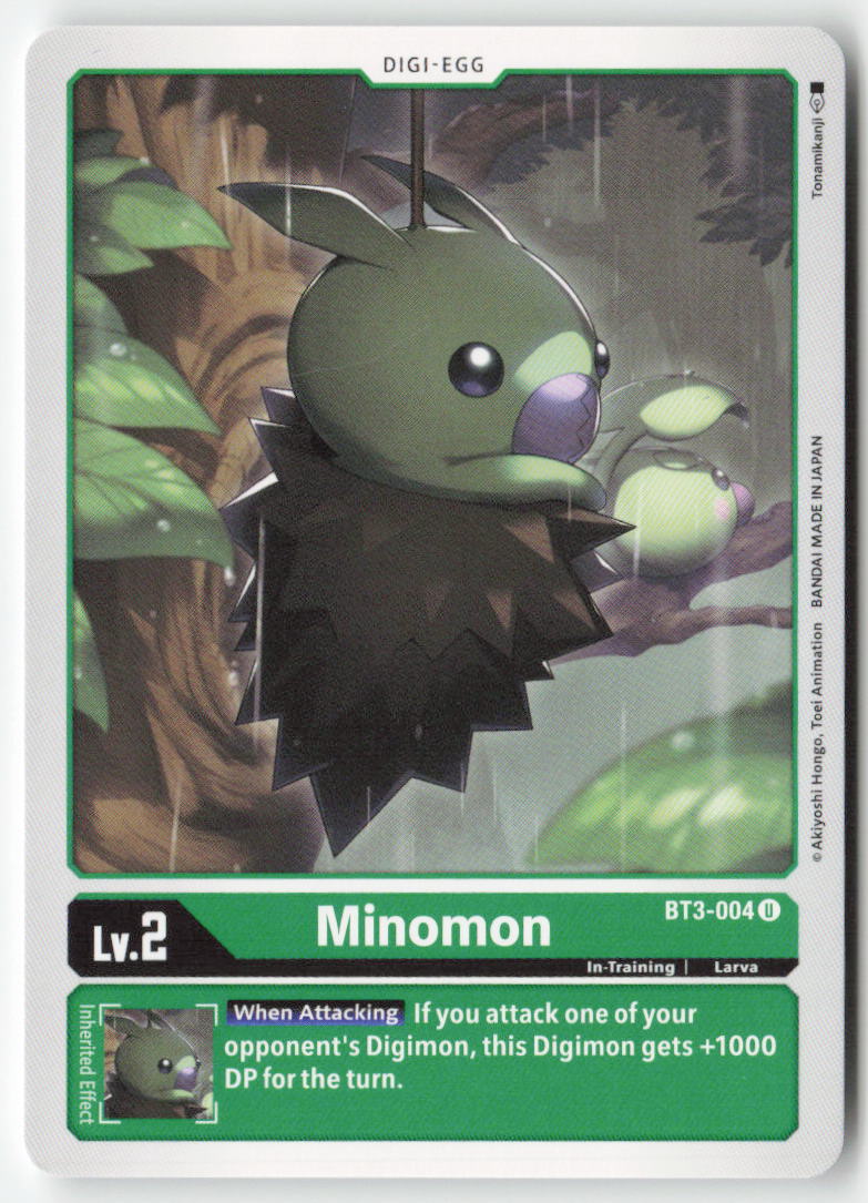 Minomon BT3-004 Normal Uncommon Near Mint