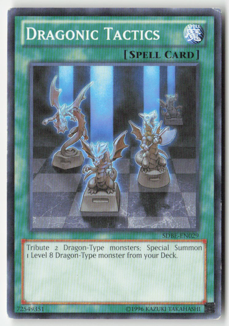 Dragonic Tactics SDBE-EN029 Unlimited Common Moderately Played, Front