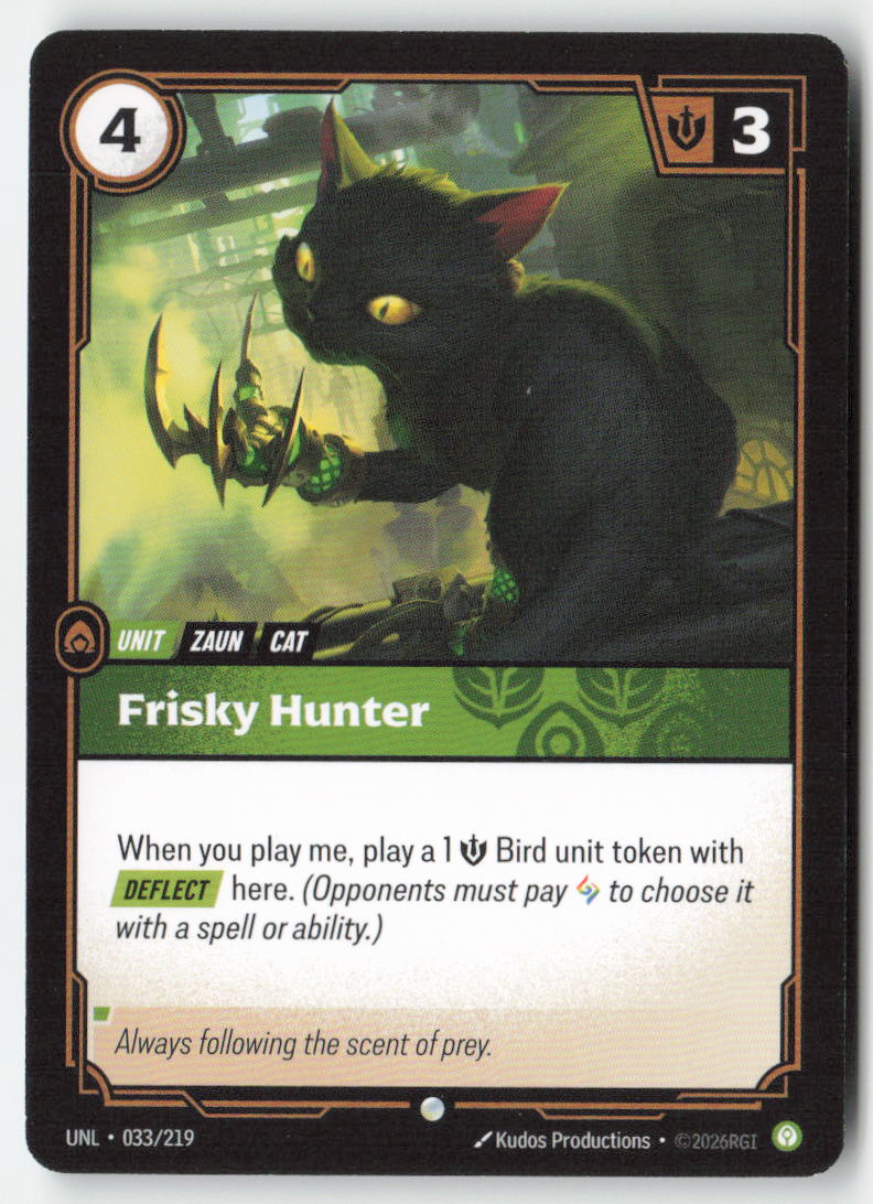 Frisky Hunter #033/219 - Unleashed - Riftbound - Common - Lightly Played