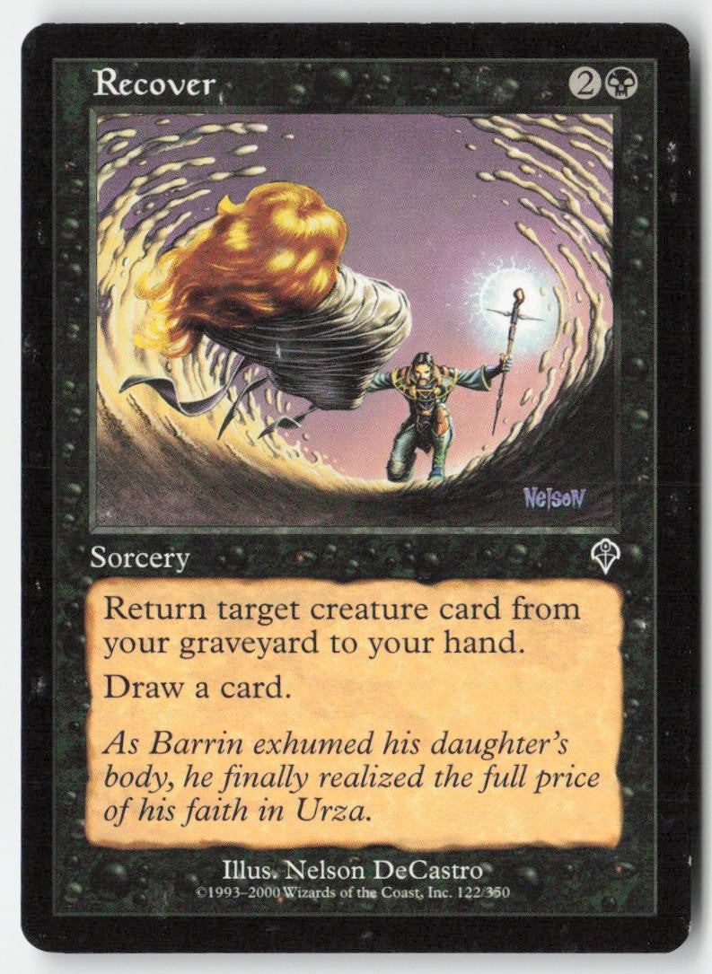Recover INV 122 Common Moderately Played, Front