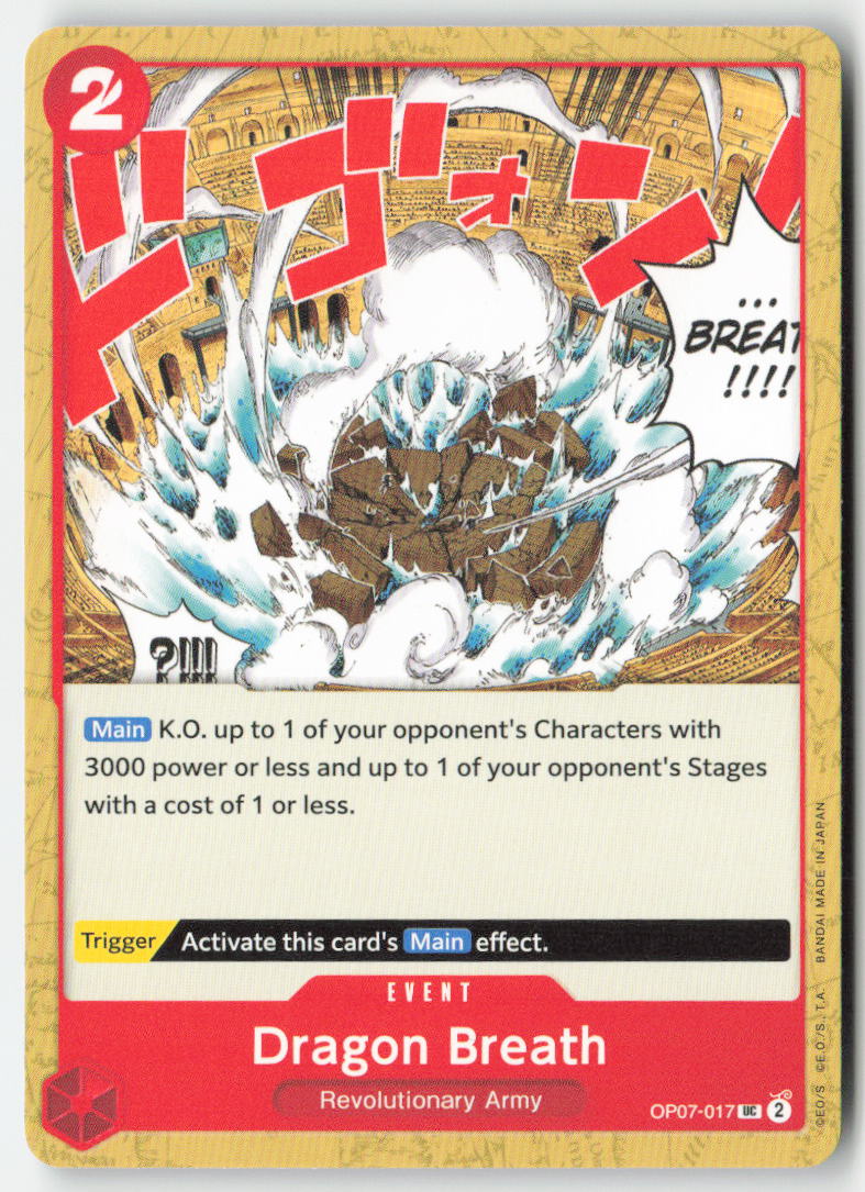 Dragon Breath OP07-017 Normal Uncommon Lightly Played