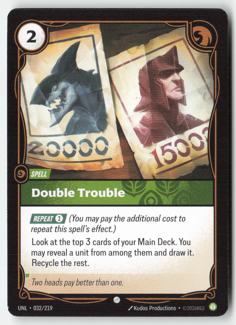 Double Trouble #032/219 - Unleashed - Riftbound - Common - Lightly Played