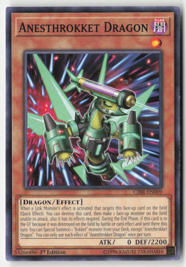 Anesthrokket Dragon CIBR-EN009 1st Edition Common Moderately Played