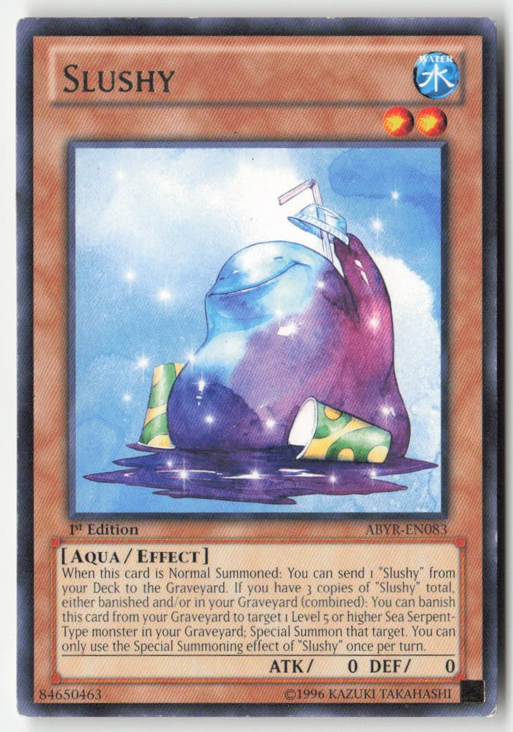 Slushy ABYR-EN083 1st Edition Rare Moderately Played