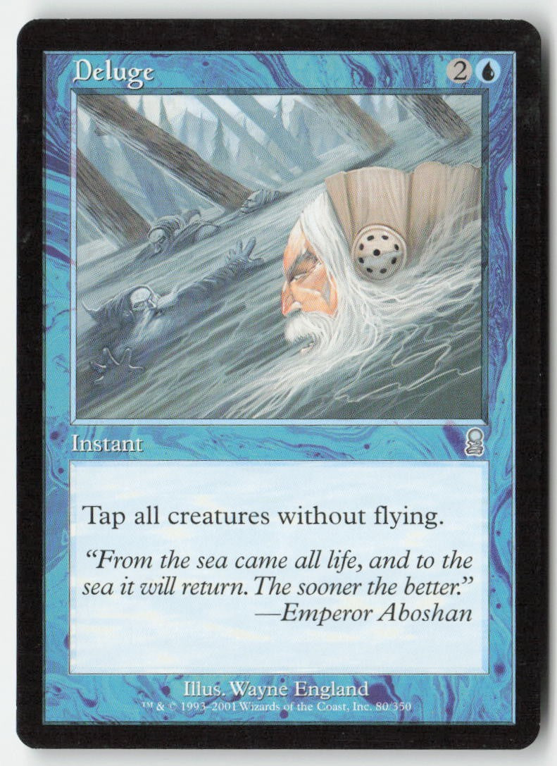 Deluge ODY 80 Uncommon Moderately Played, Front