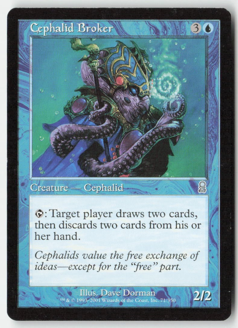 Cephalid Broker ODY 71 Uncommon Moderately Played