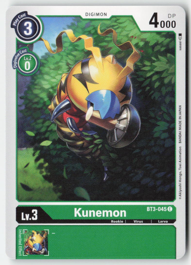 Kunemon BT3-045 Normal Common Near Mint, Front