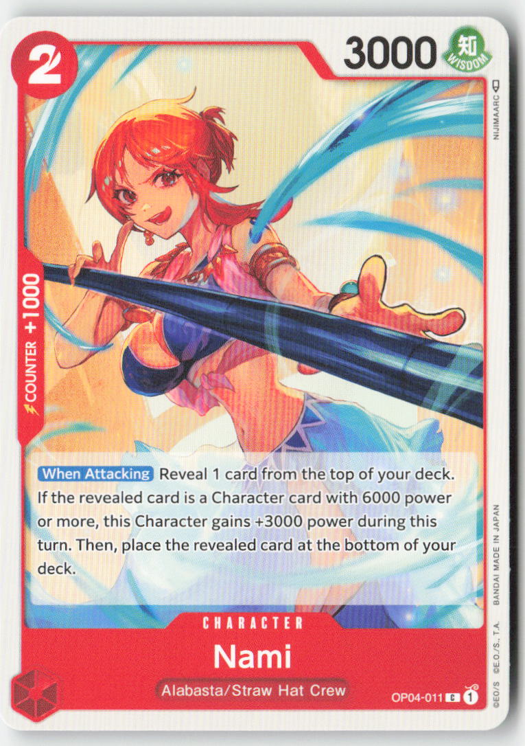 Nami OP04-011 Normal Common Lightly Played