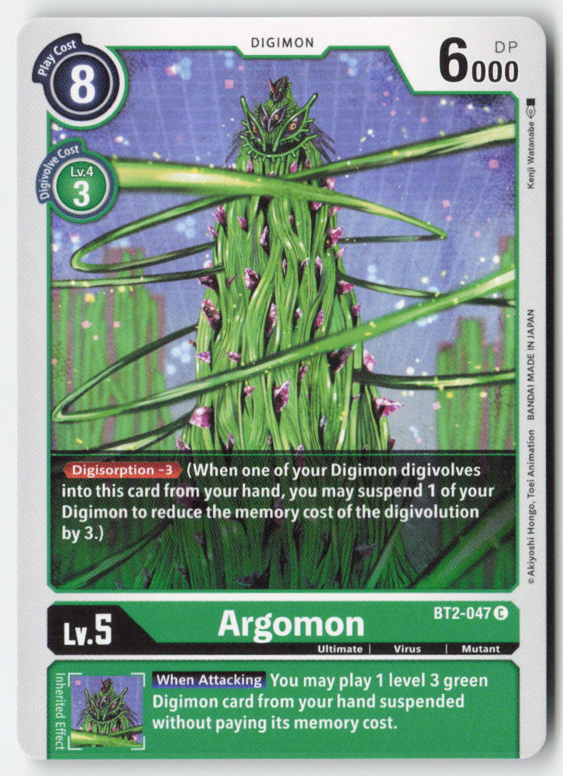 Argomon BT2-047 Normal Common Near Mint