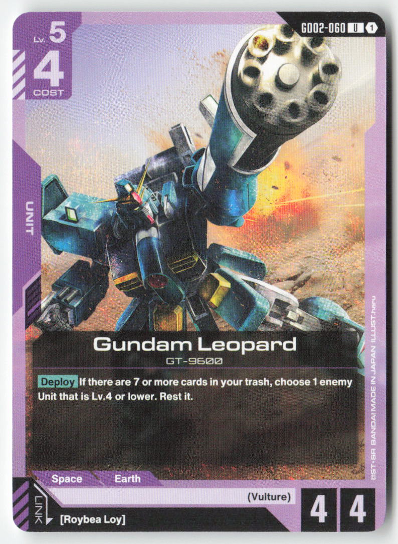 Gundam Leopard GD02-060 Uncommon Normal Lightly Played