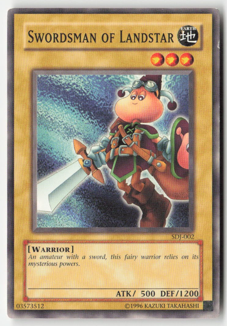 Swordsman of Landstar SDJ-002 Unlimited Common Moderately Played, Front