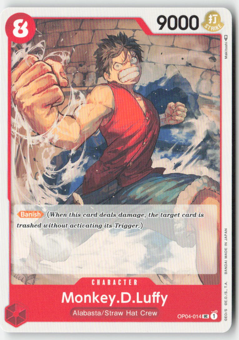 Monkey.D.Luffy OP04-014 Normal Uncommon Lightly Played
