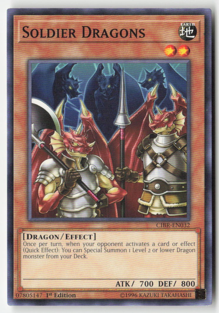 Soldier Dragons CIBR-EN032 1st Edition Common Moderately Played