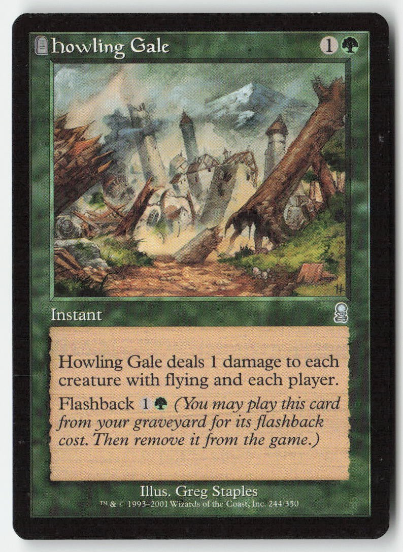 Howling Gale ODY 244 Uncommon Moderately Played, Front