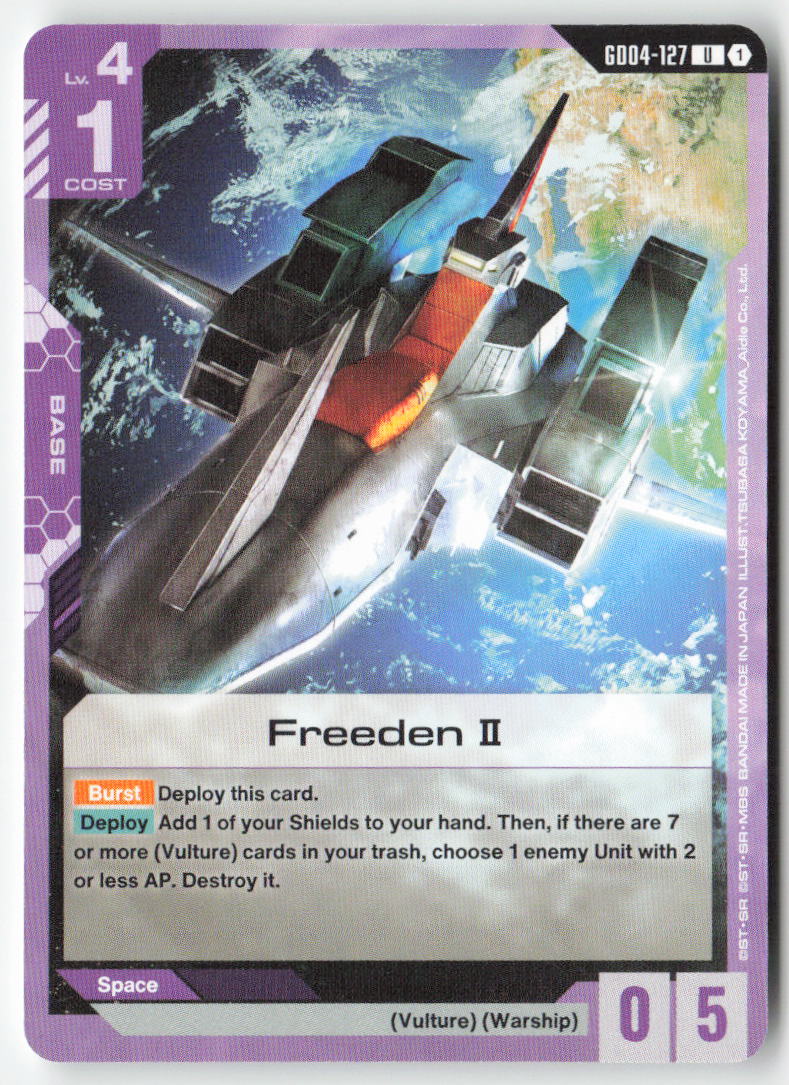 Freeden II GD04-127 Uncommon Normal Lightly Played