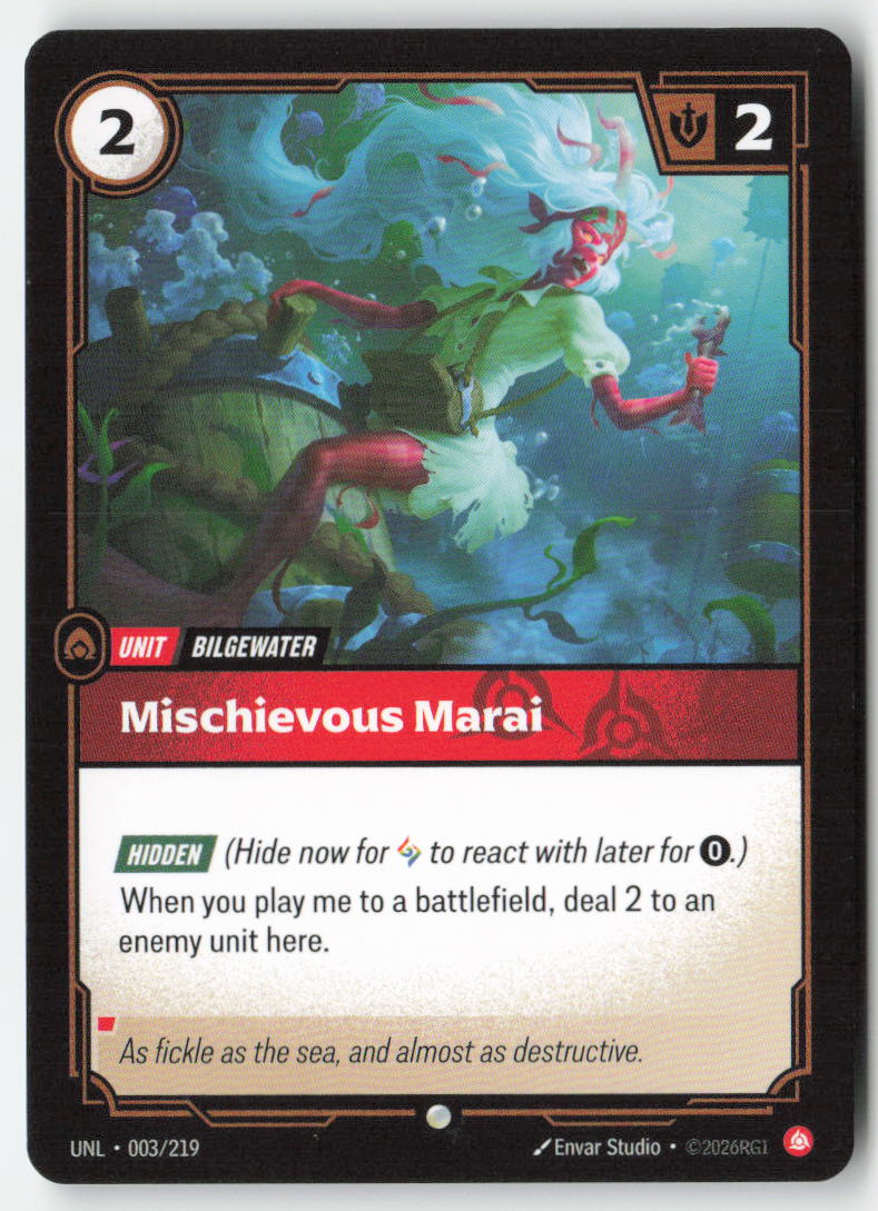 Mischievous Marai #003/219 - Unleashed - Riftbound - Common - Lightly Played