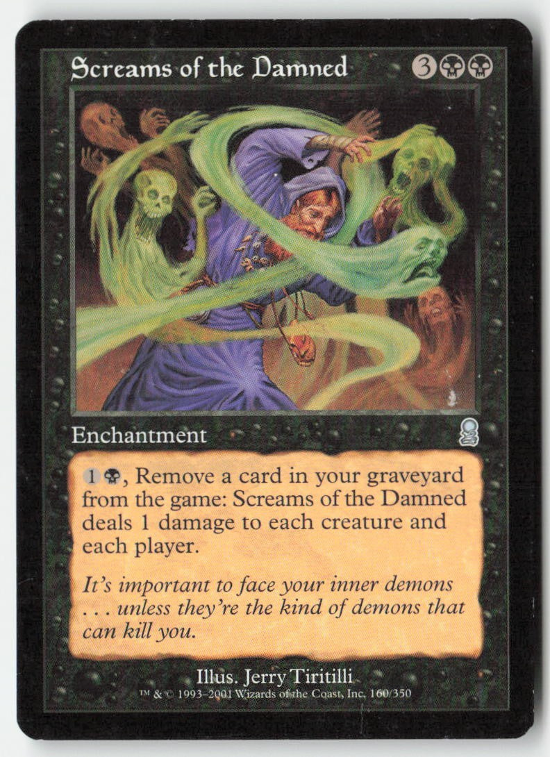 Screams of the Damned ODY 160 Uncommon Moderately Played