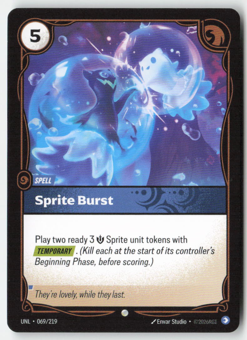 Sprite Burst #069/219 - Unleashed - Riftbound - Common - Lightly Played