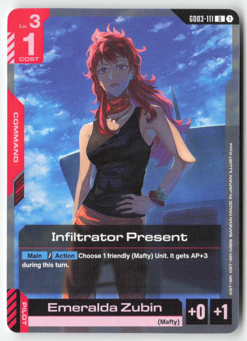 Infiltrator Present GD03-111 Uncommon Normal Lightly Played, Front