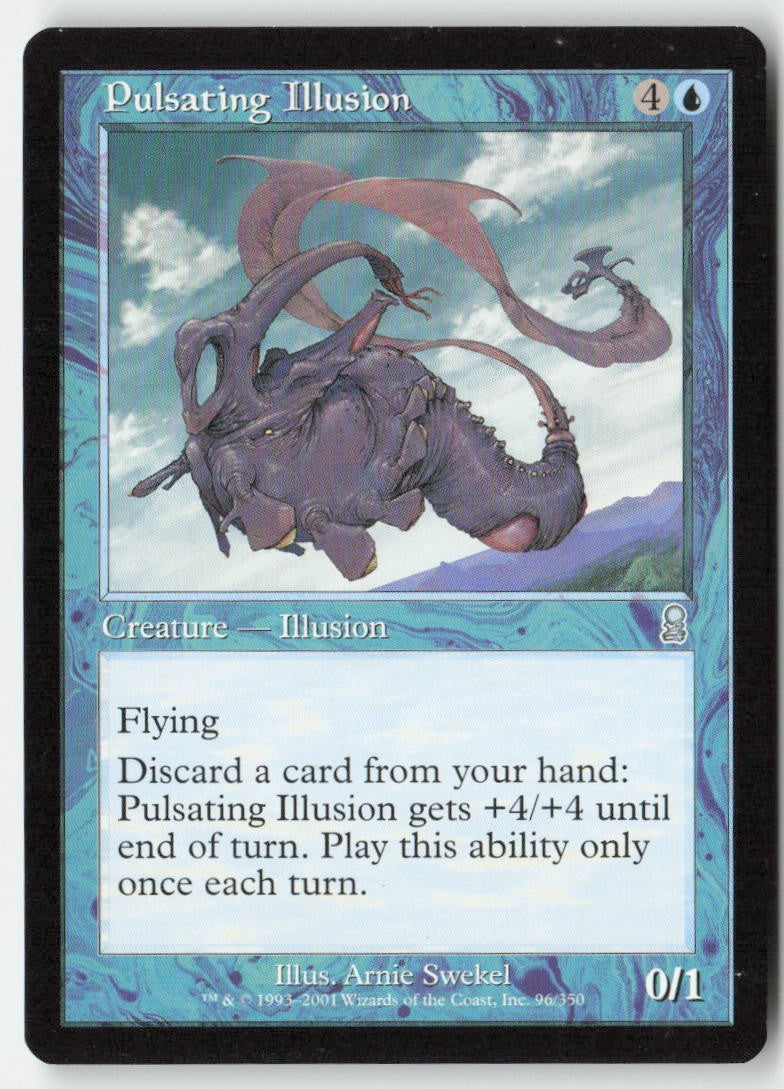Pulsating Illusion ODY 96 Uncommon Moderately Played, Front