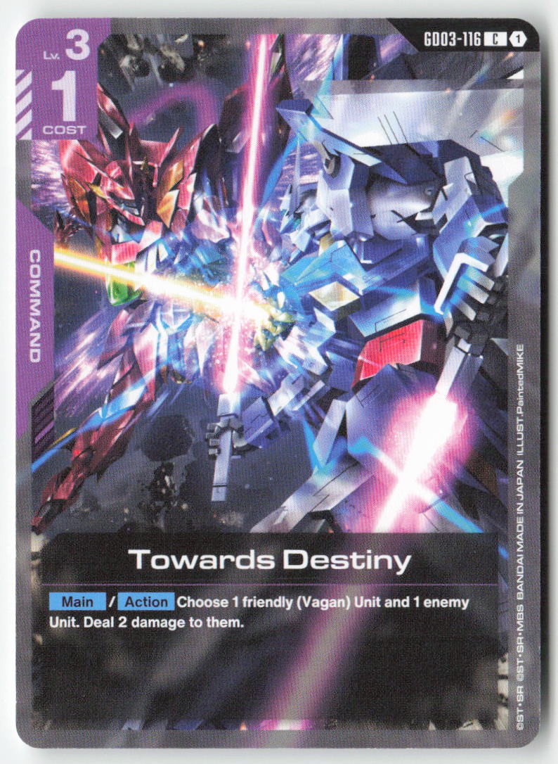 Towards Destiny GD03-116 Common Normal Lightly Played