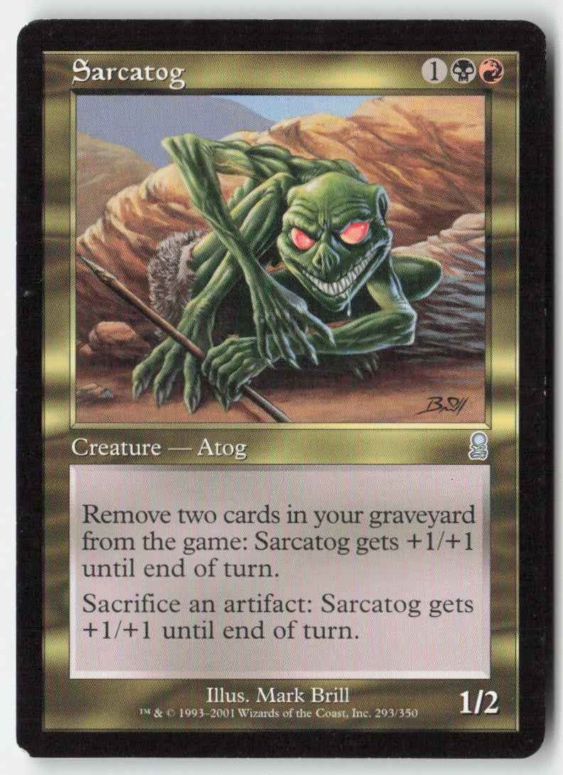 Sarcatog ODY 293 Uncommon Moderately Played, Front