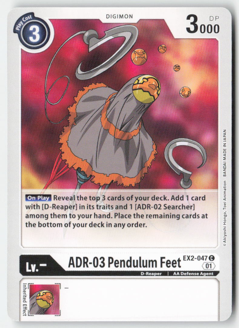 ADR-03 Pendulum Feet EX2-047 Normal Common Near Mint, Front