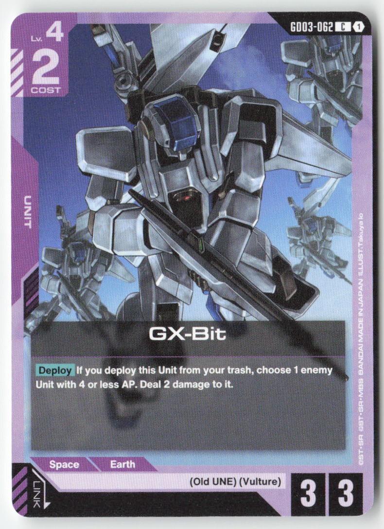GX-Bit GD03-062 Common Normal Lightly Played, Front