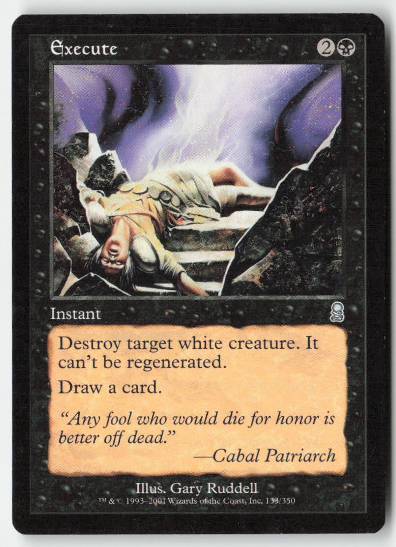 Execute ODY 133 Uncommon Moderately Played, Front