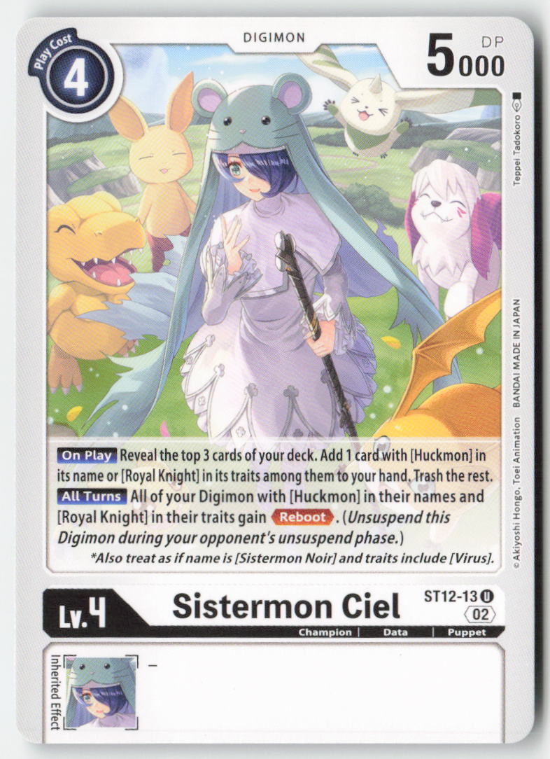 Sistermon Ciel ST12-13 Normal Uncommon Near Mint, Front