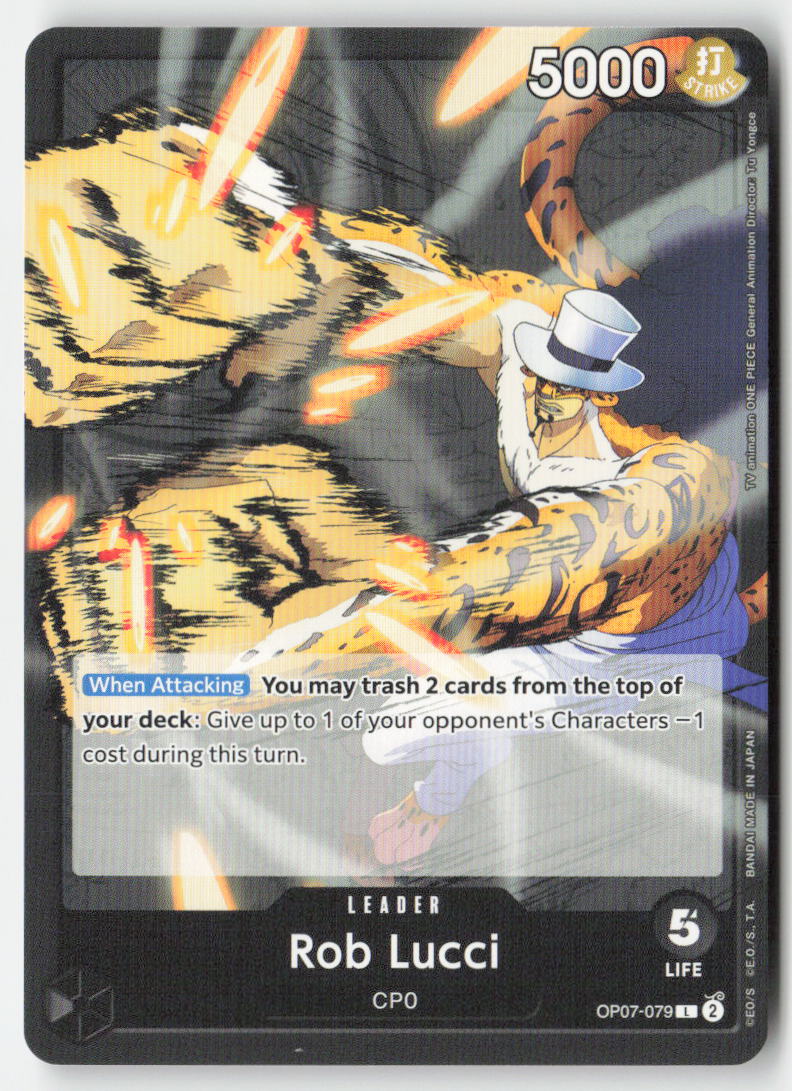 Rob Lucci OP07-079 Normal Leader Lightly Played