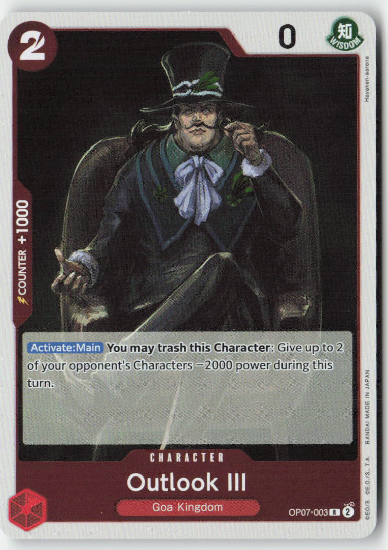 Outlook III OP07-003 Foil Rare Lightly Played