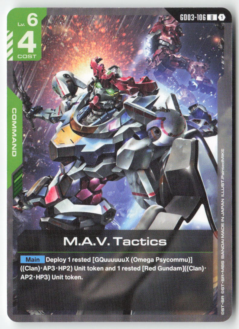 M.A.V. Tactics GD03-106 Uncommon Normal Lightly Played