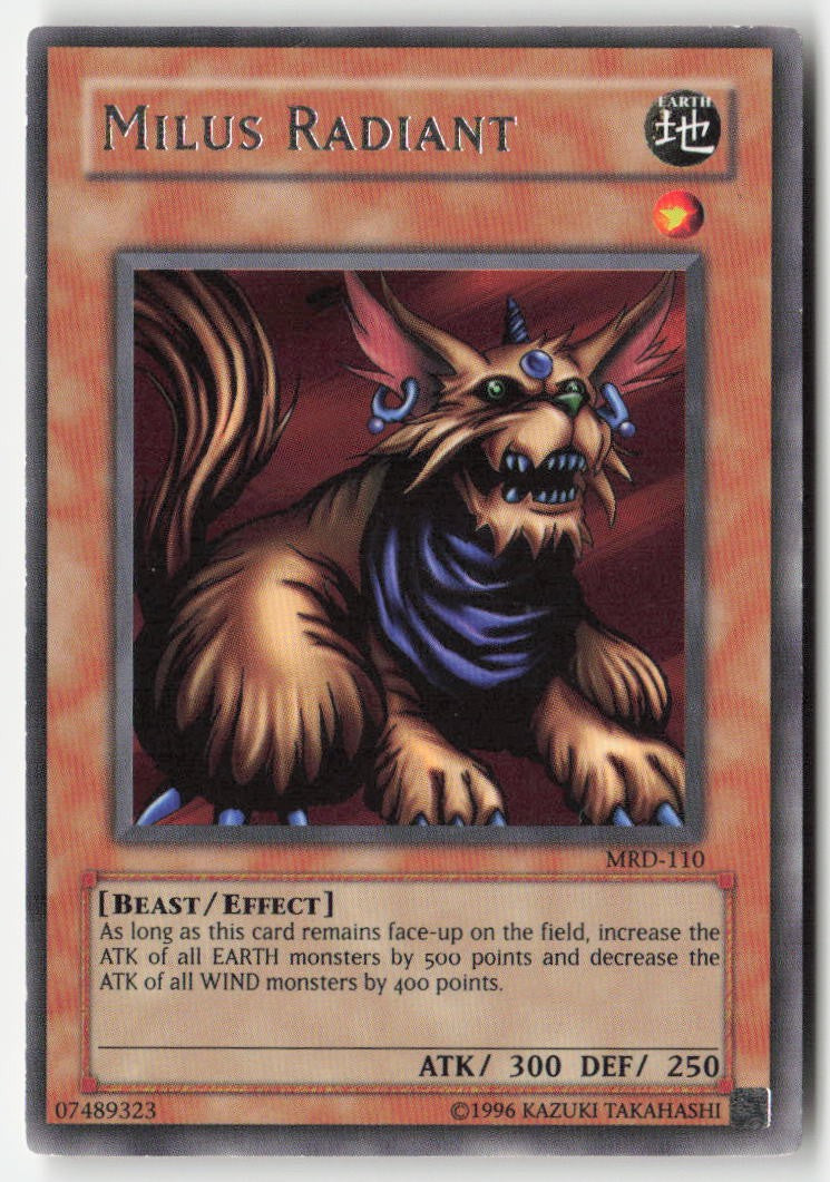 Milus Radiant MRD-110 Unlimited Rare Moderately Played