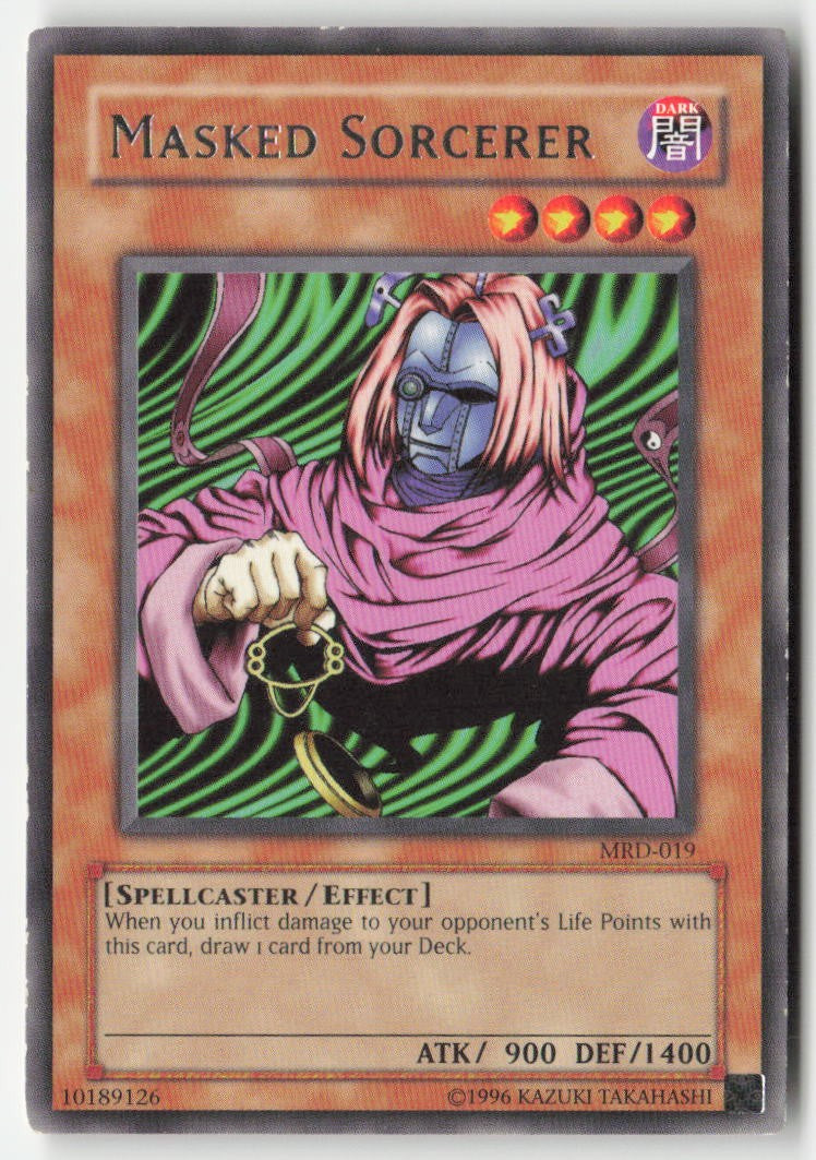 Masked Sorcerer MRD-019 Unlimited Rare Moderately Played