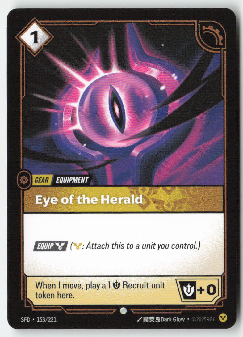 Eye of the Herald #153/221 - Spiritforged - Riftbound - Common - Lightly Played