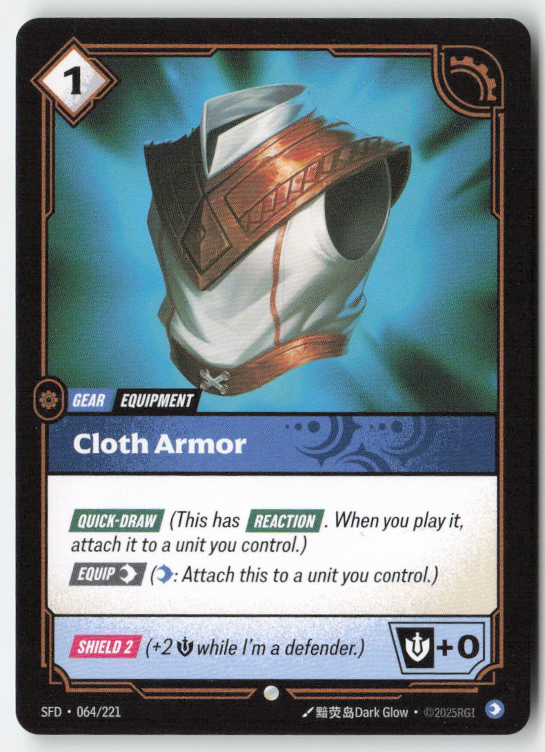 Cloth Armor #064/221 - Spiritforged - Riftbound - Common - Lightly Played