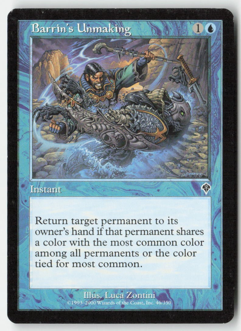 Barrin's Unmaking INV 46 Common Moderately Played