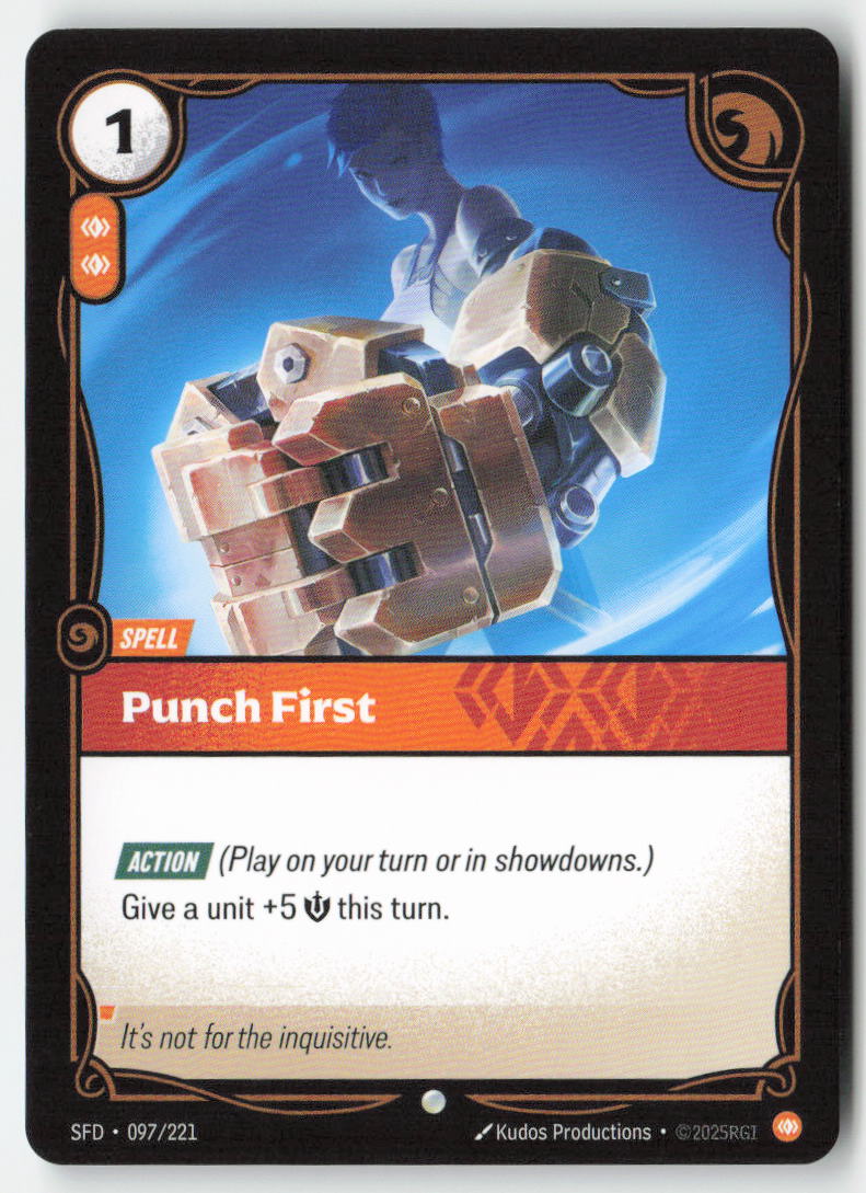 Punch First #097/221 - Spiritforged - Riftbound - Common - Lightly Played
