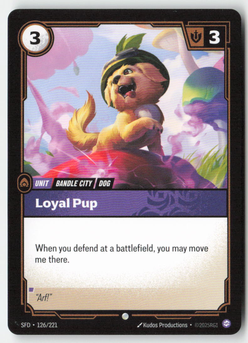 Loyal Pup #126/221 - Spiritforged - Riftbound - Common - Lightly Played