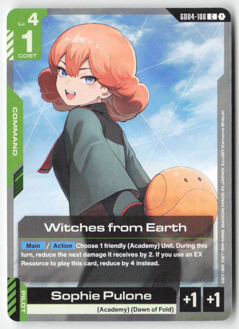 Witches from Earth GD04-108 Common Normal Lightly Played, Front