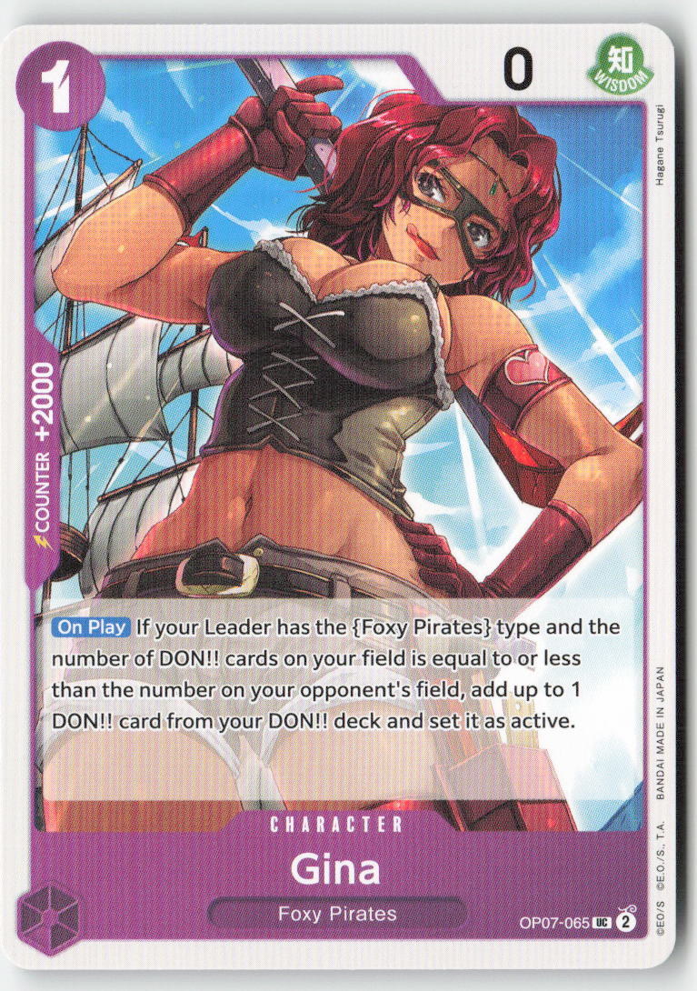 Gina OP07-065 Normal Uncommon Lightly Played