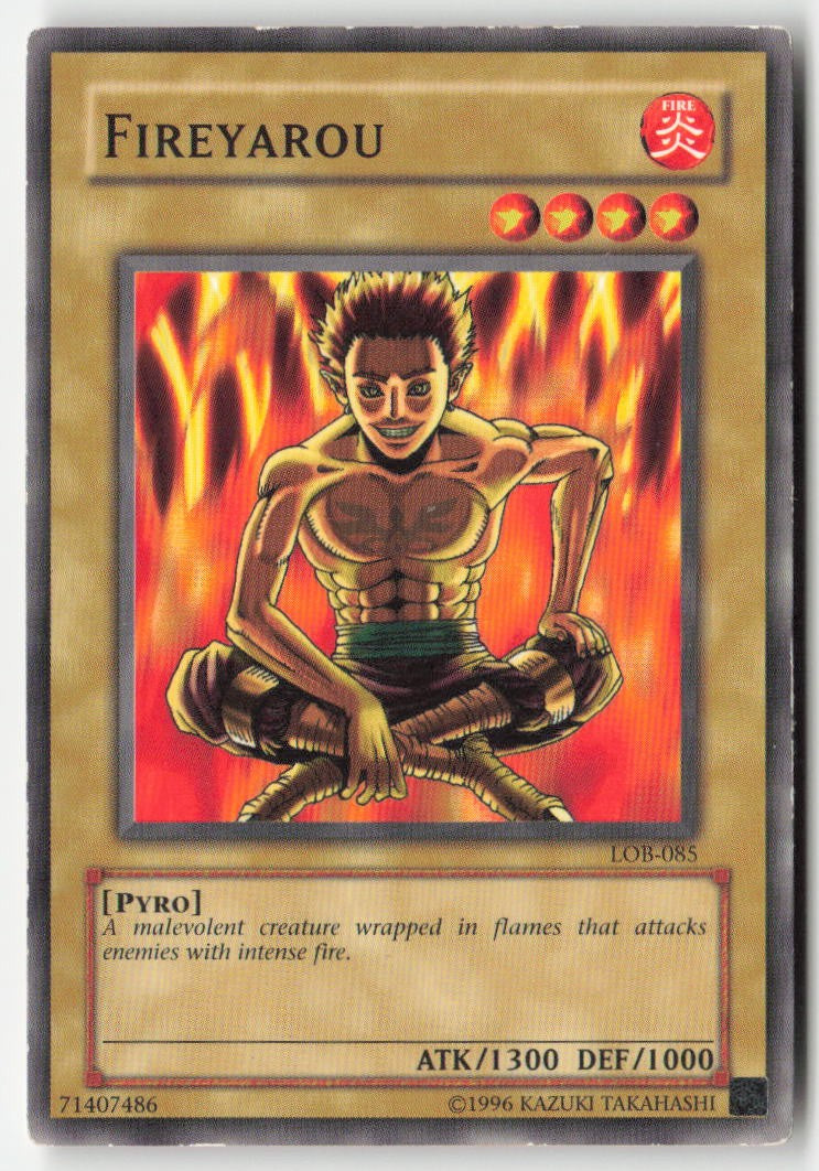 Fireyarou LOB-085 Unlimited Common Moderately Played, Front