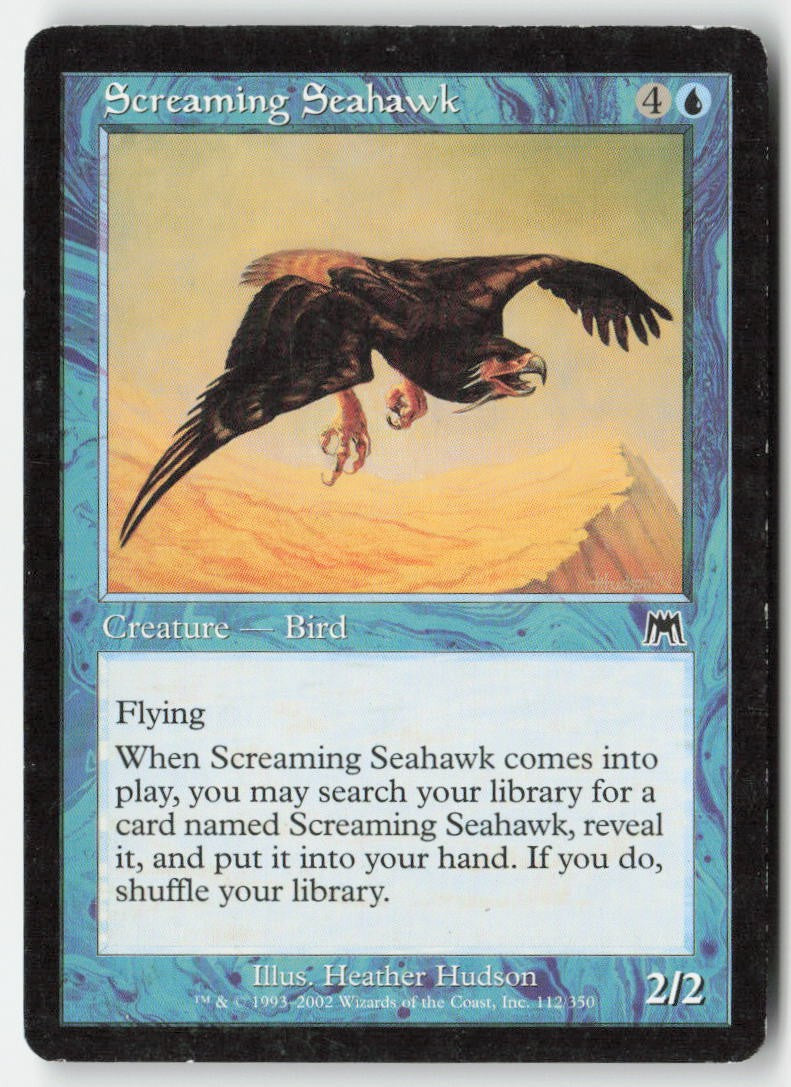 Screaming Seahawk ONS 112 Common Moderately Played, Front